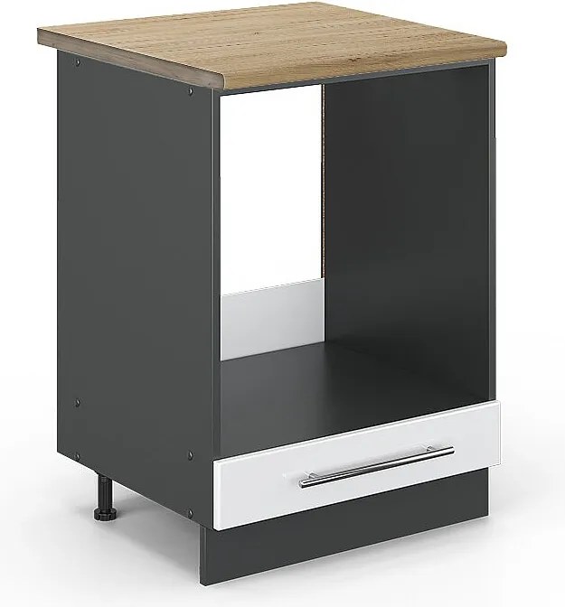 Szafka kuchenna biały wysoki połysk 60x60x82 fame-line