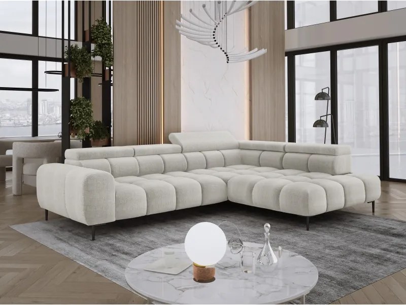 Narożnik PLAZA L Lewostronny w tkaninie EDEN 01 WERSAL