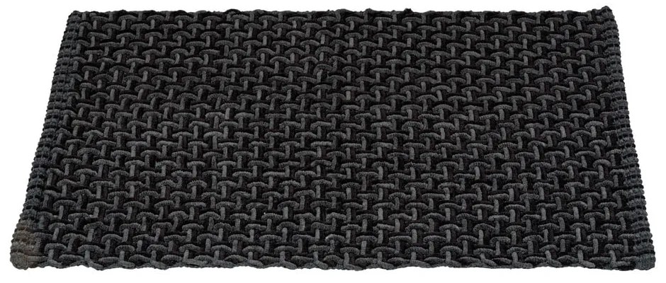 Antracytowy tekstylny dywanik łazienkowy 50x80 cm Ecoli – Wenko