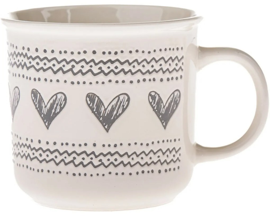 Ceramiczny kubek Serca III, 450 ml