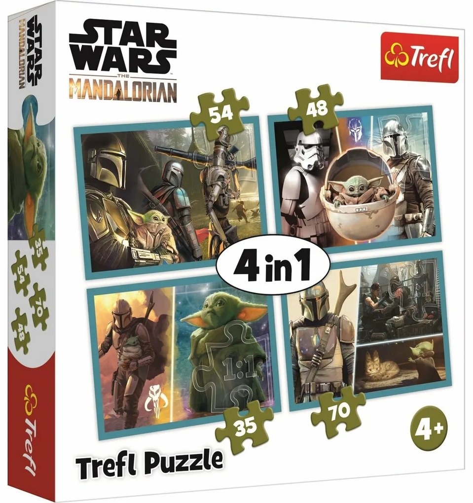 Trefl Puzzle Mandalorian i jego świat, 4w1 35, 48, 54, 70 elementów