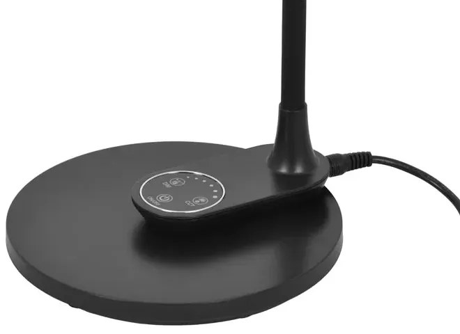 Czarna dotykowa lampka LED na biurko - A681 F6-H27