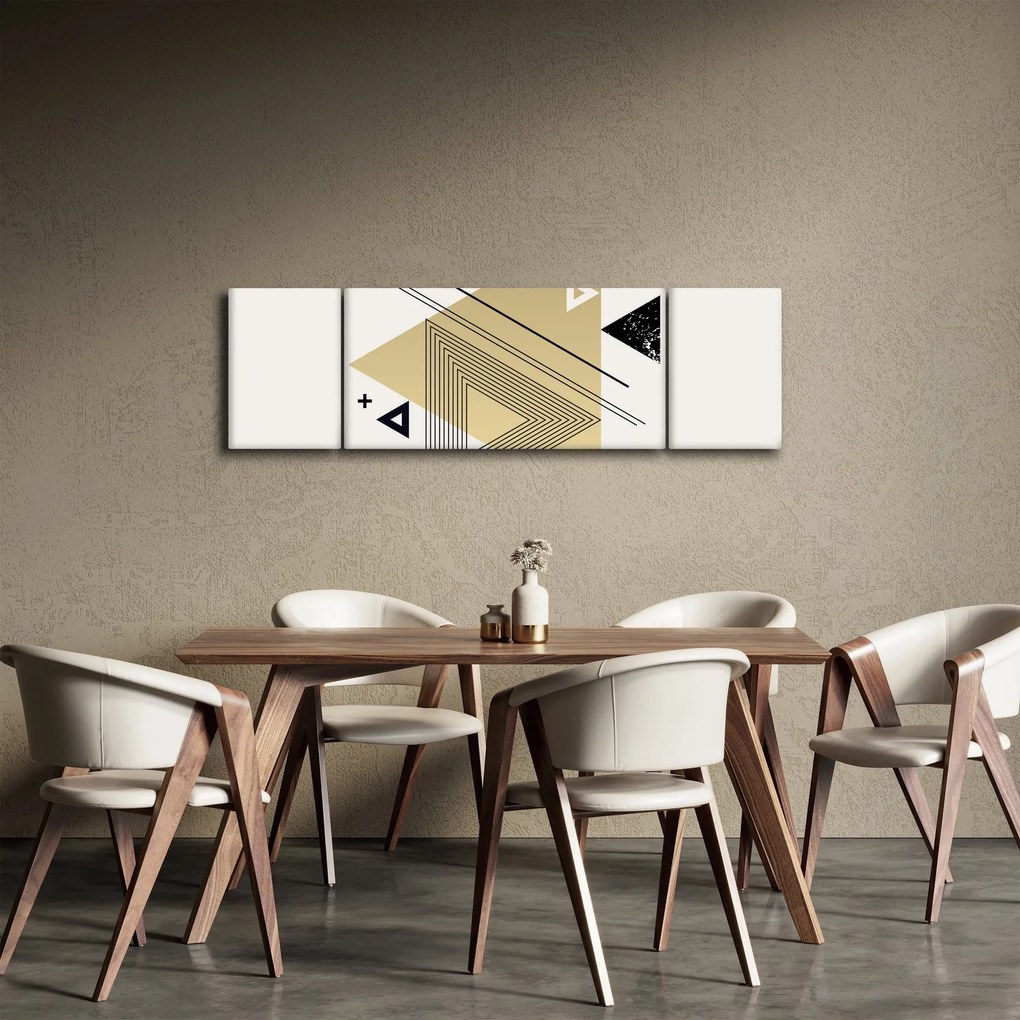Obraz - Kształty geometryczne N⁰4 (170x50 cm)