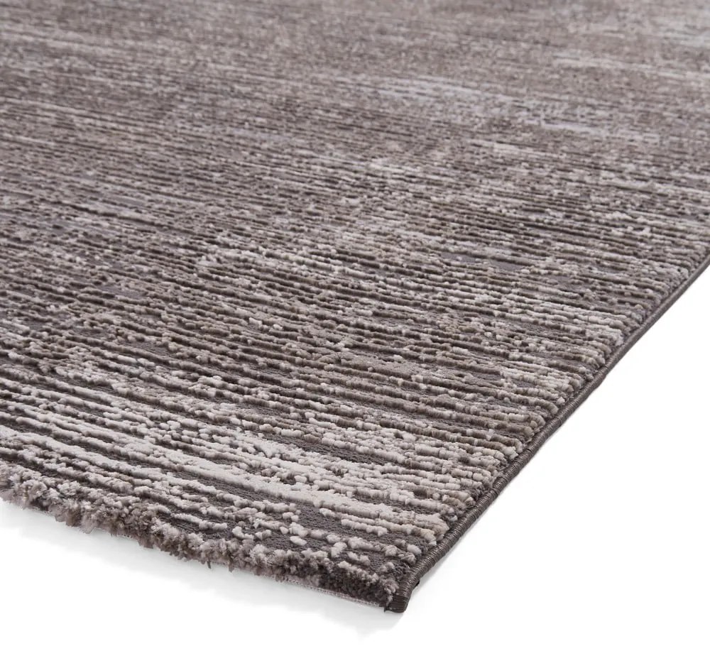 Ciemnoszary dywan z włókien z recyklingu odpowiedni do prania 120x170 cm Flores – Think Rugs