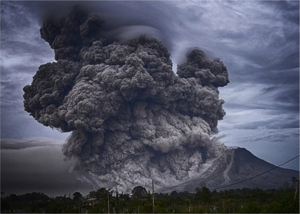 Obraz - Erupcja wulkanu (70x50 cm)