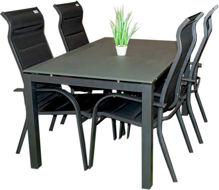 Doppler Pokrowiec ochronny na stół 180 x 100 cm + 4 krzesła z regulacją, sztaplowane