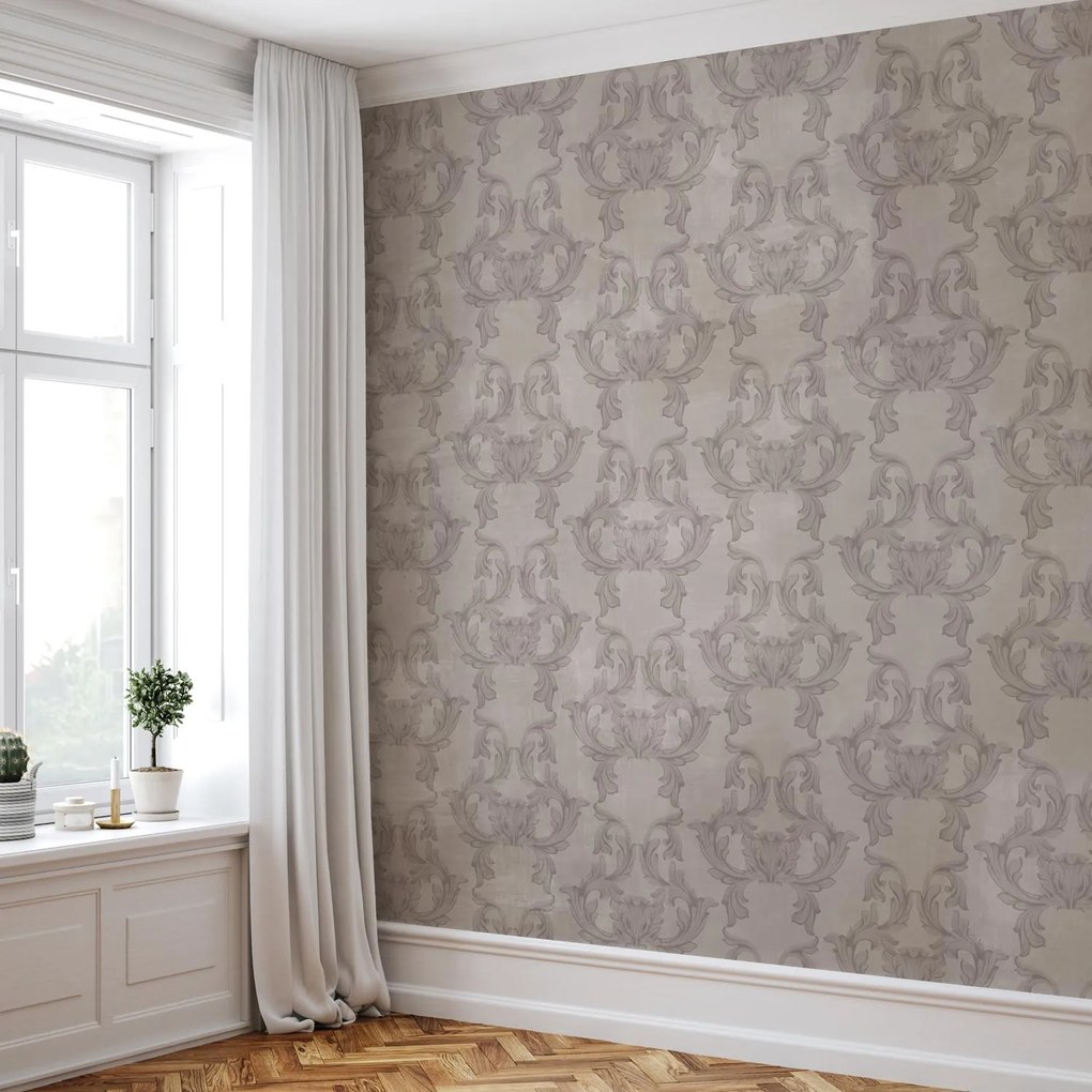 Fototapeta - Barokowy wzór w stylu vintage (196x136 cm)