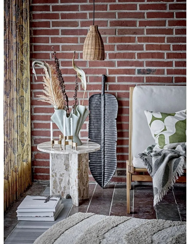 Marmurowy okrągły stolik ø 46 cm Jasmia – Bloomingville