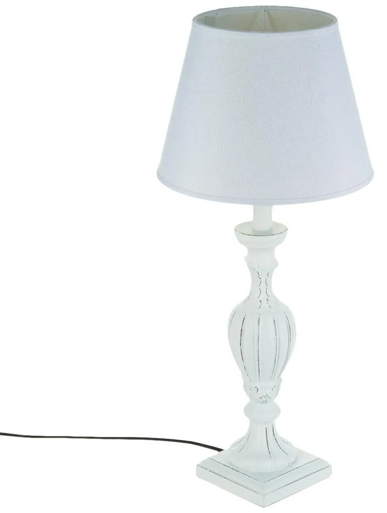 Lampa stołowa PATINE GRIS z abażurem, 56 cm