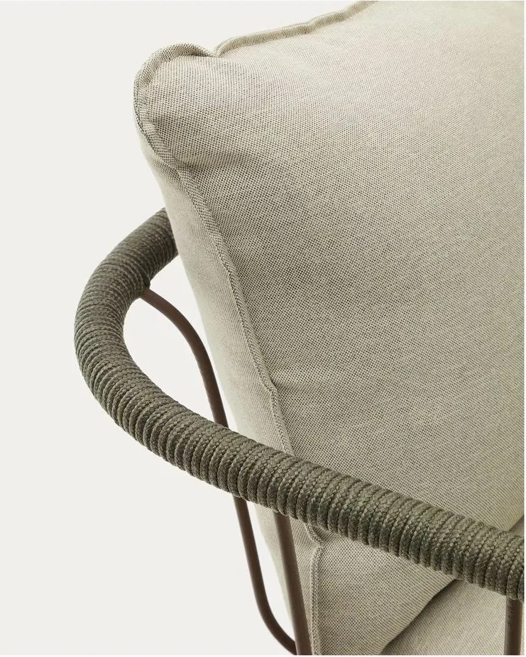 Jasnozielono-beżowa sofa ogrodowa Salguer – Kave Home