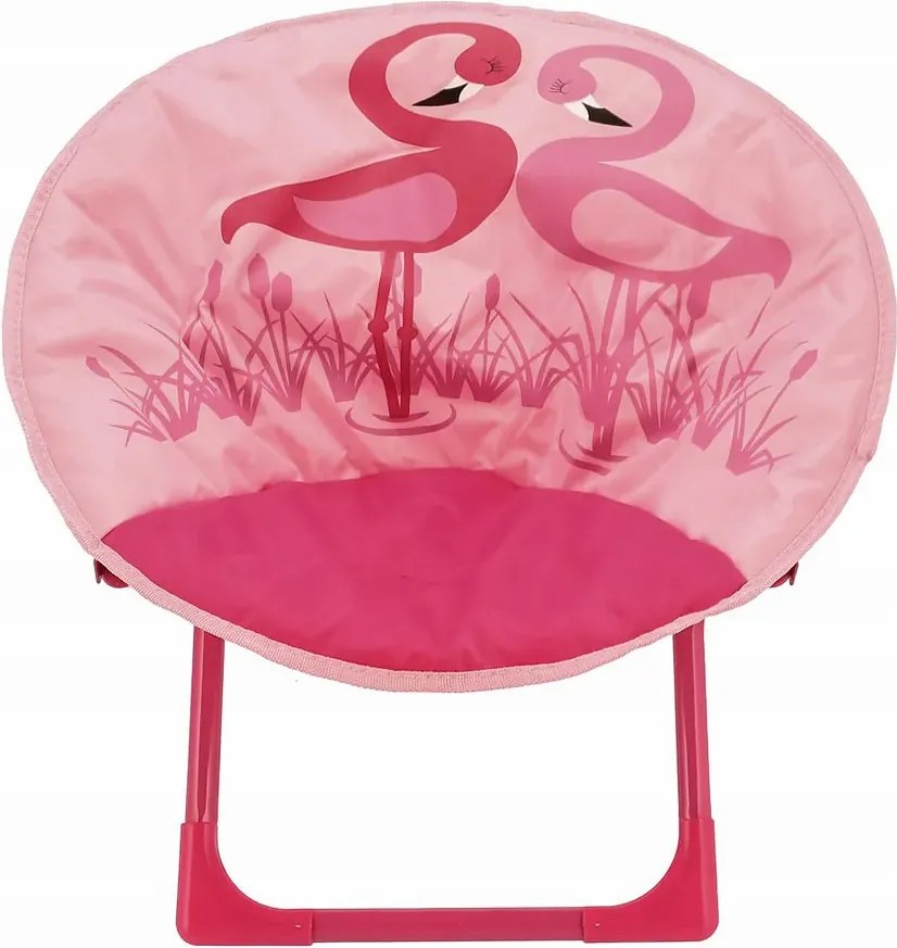 Różowe krzesło ogrodowe dziecięce K0-B80