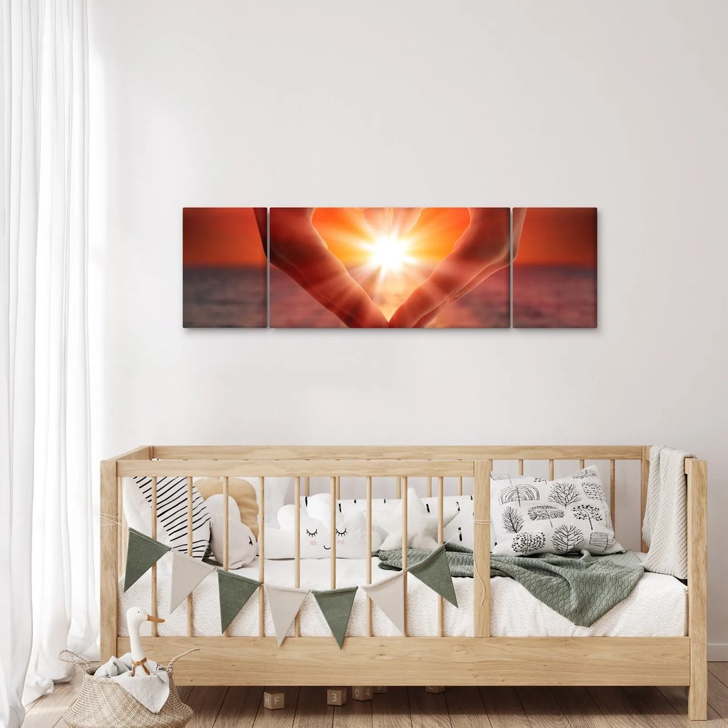 Obraz - Słońce w sercu (170x50 cm)