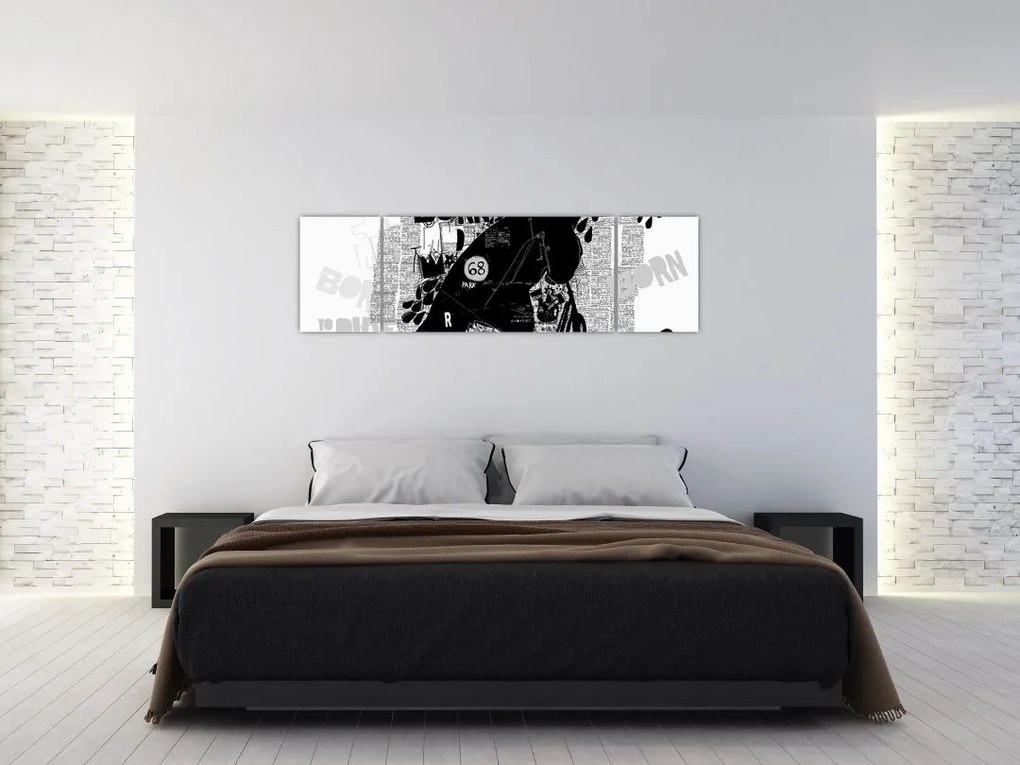 Obraz - Urodzony by jeździć (170x50 cm)