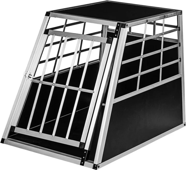 Aluminiowa skrzynia transportowa dla psów, 65 × 90 × 69 cm,