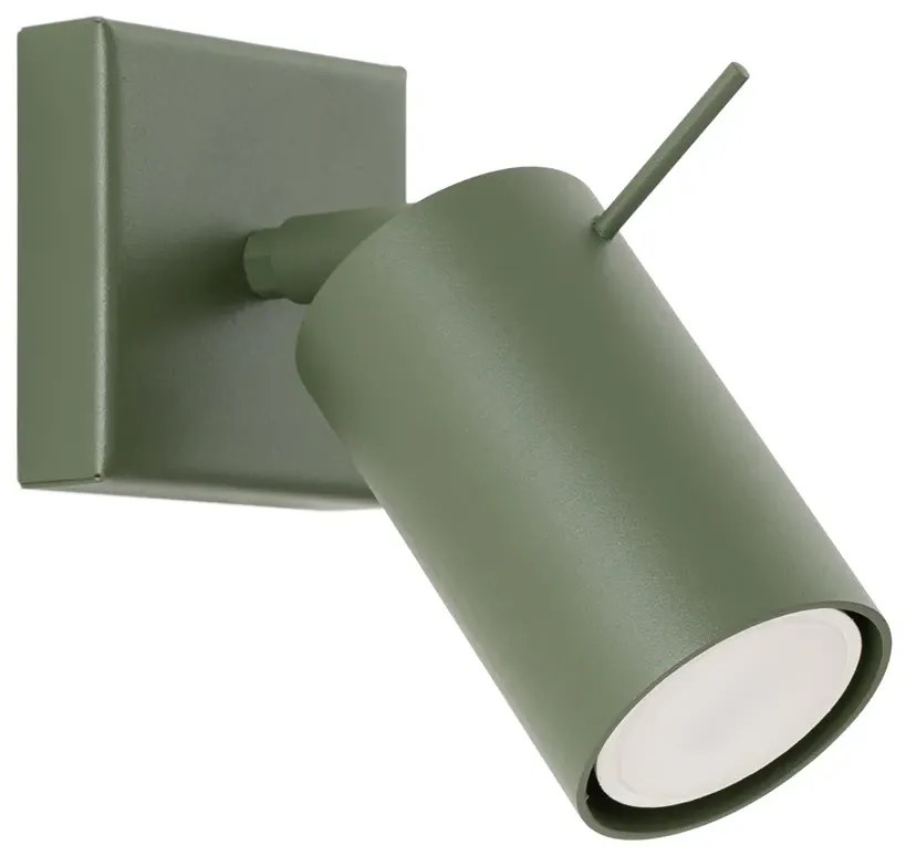 Oliwkowy kinkiet w loftowym stylu - M062-Nona