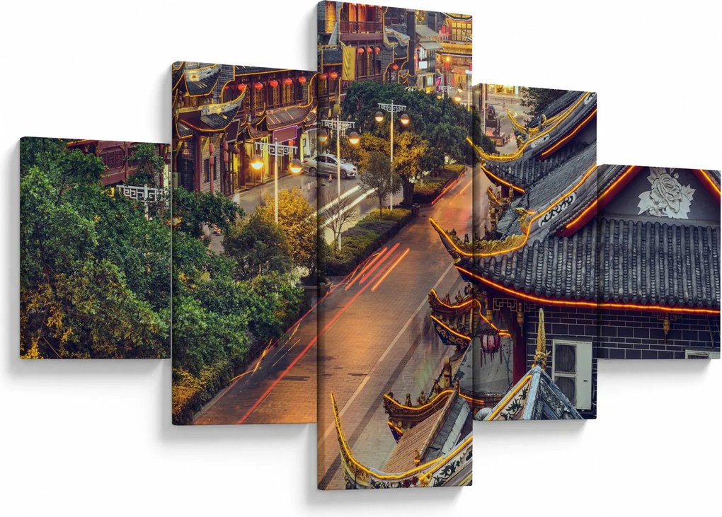 Obraz - Qintai Road, Chengdu, Chiny (125x70 cm)