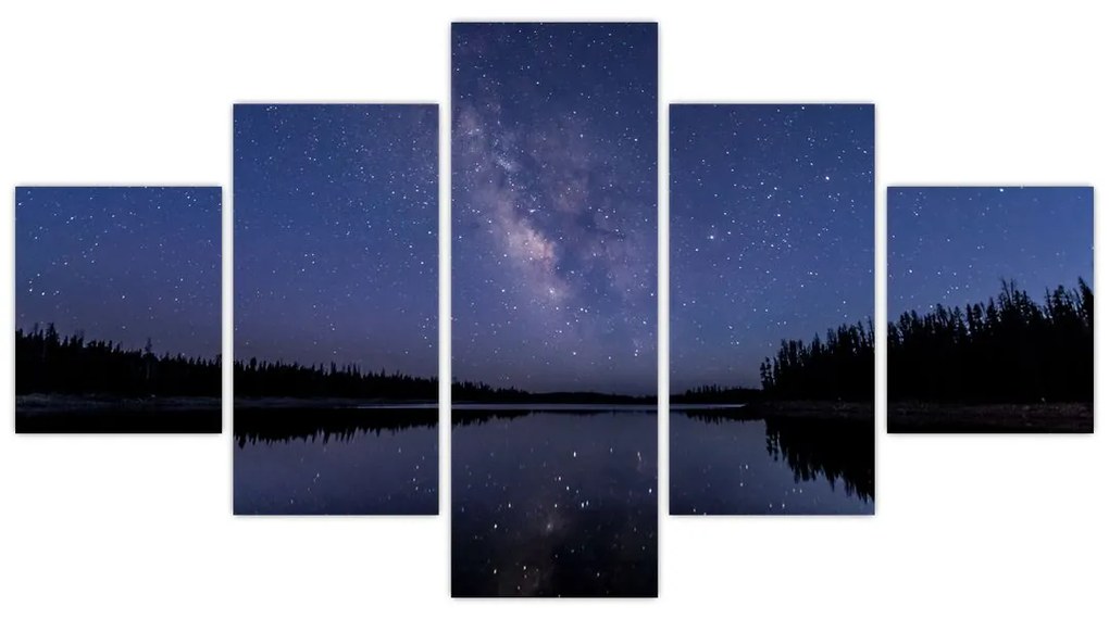 Obraz nocnego nieba (125x70 cm)