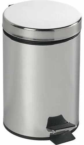 AQUALINE 27103 Simple Line Kosz na śmieci okrągły 3 l, stal nierdzewna