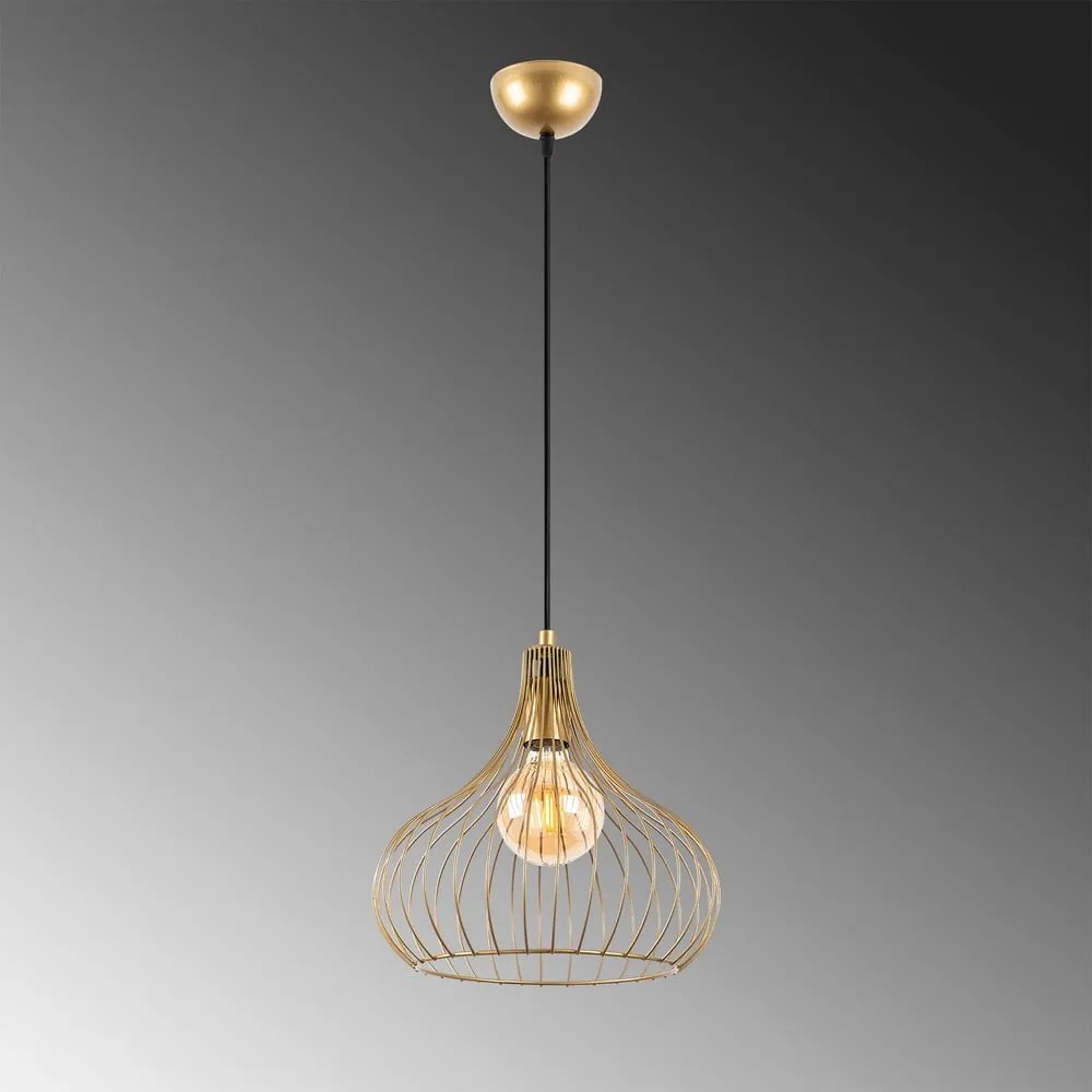 Lampa wisząca z metalowym kloszem ø 22 cm Teldemia – Opviq lights