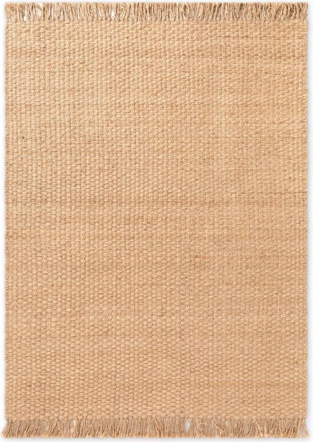 Dwustronny dywan z juty tkany ręcznie w naturalnym kolorze 200x300 cm Fjord – Hanse Home