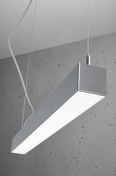 Srebrna lampa wisząca LED liniowa 4000 K - EX618-Herrick