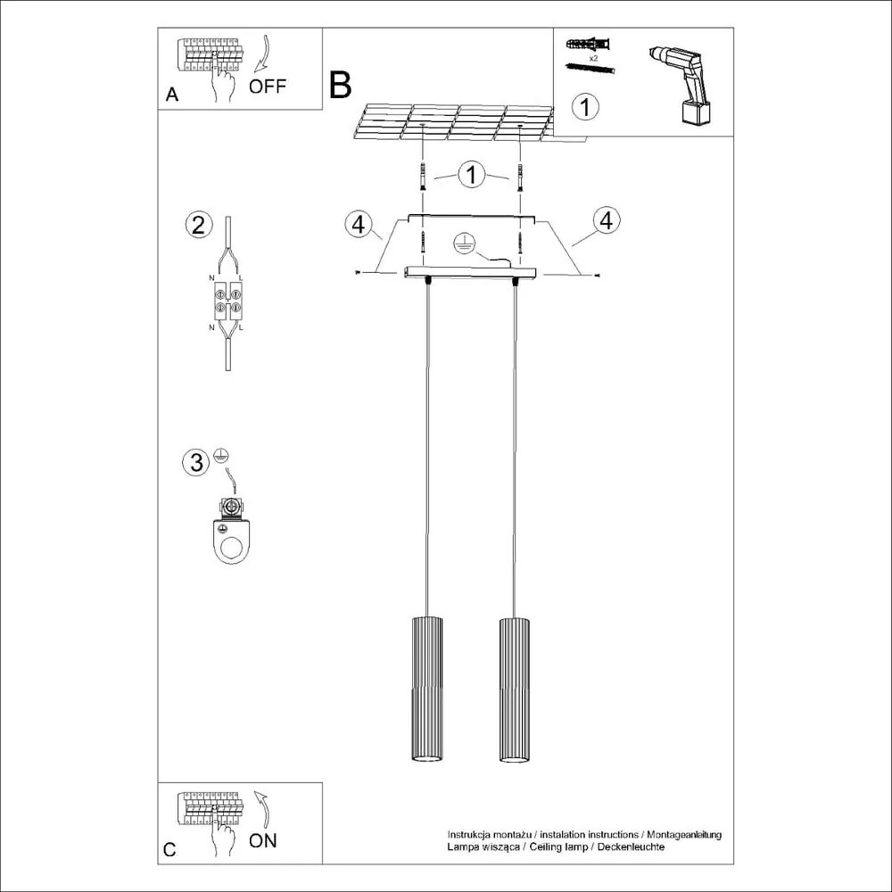 Biała lampa wisząca Gleam – Nice Lamps