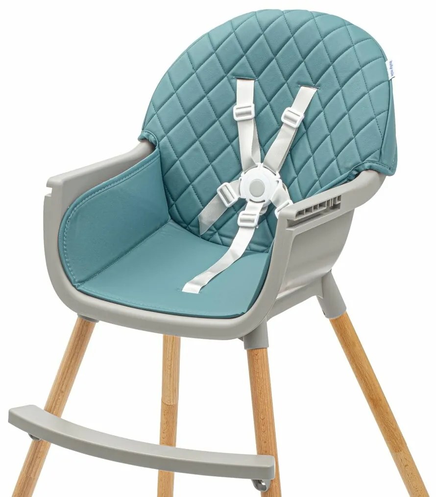 Baby Mix Krzesełko do karmienia Freja wooden, zielony