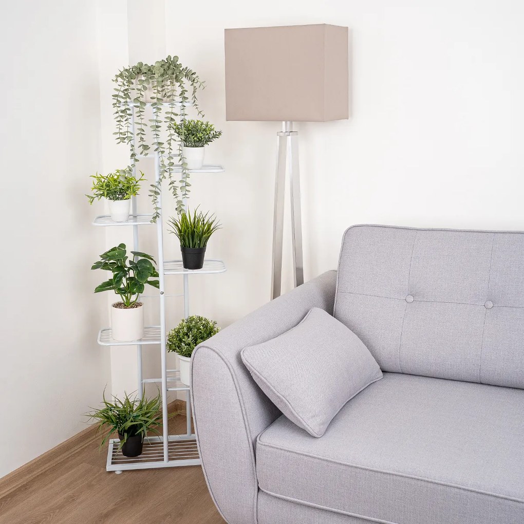 4Home Stojak na kwiaty Level, biały