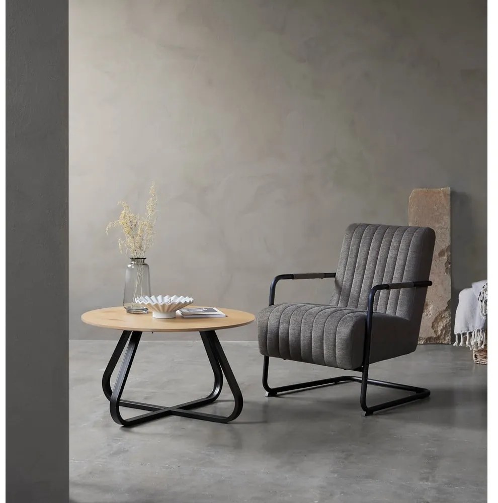 Ciemnoszary fotel Trout – Unique Furniture