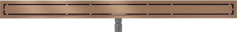 Mexen Flat M13 odpływ liniowy 2w1 120 cm, miedź szczotkowana - 1C10120