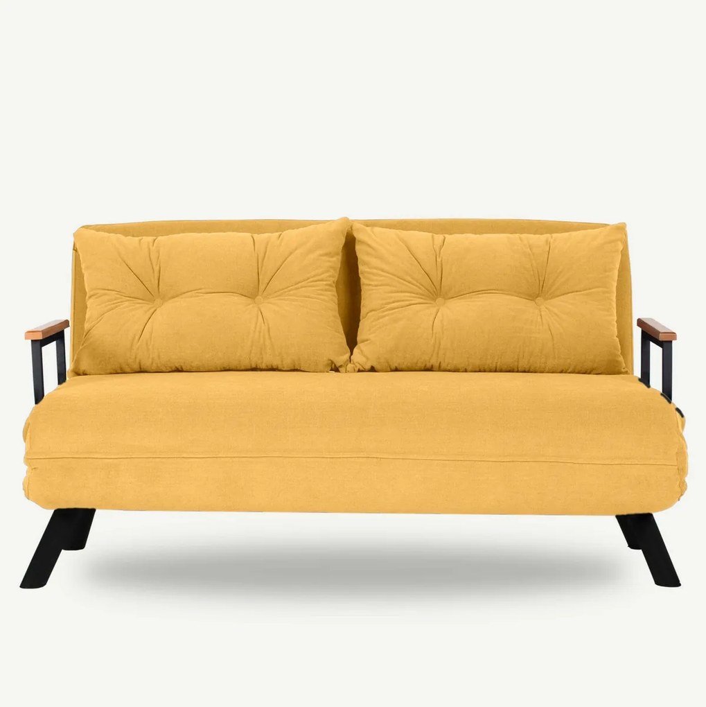 Sofa rozkładana Sando 2 musztardowy