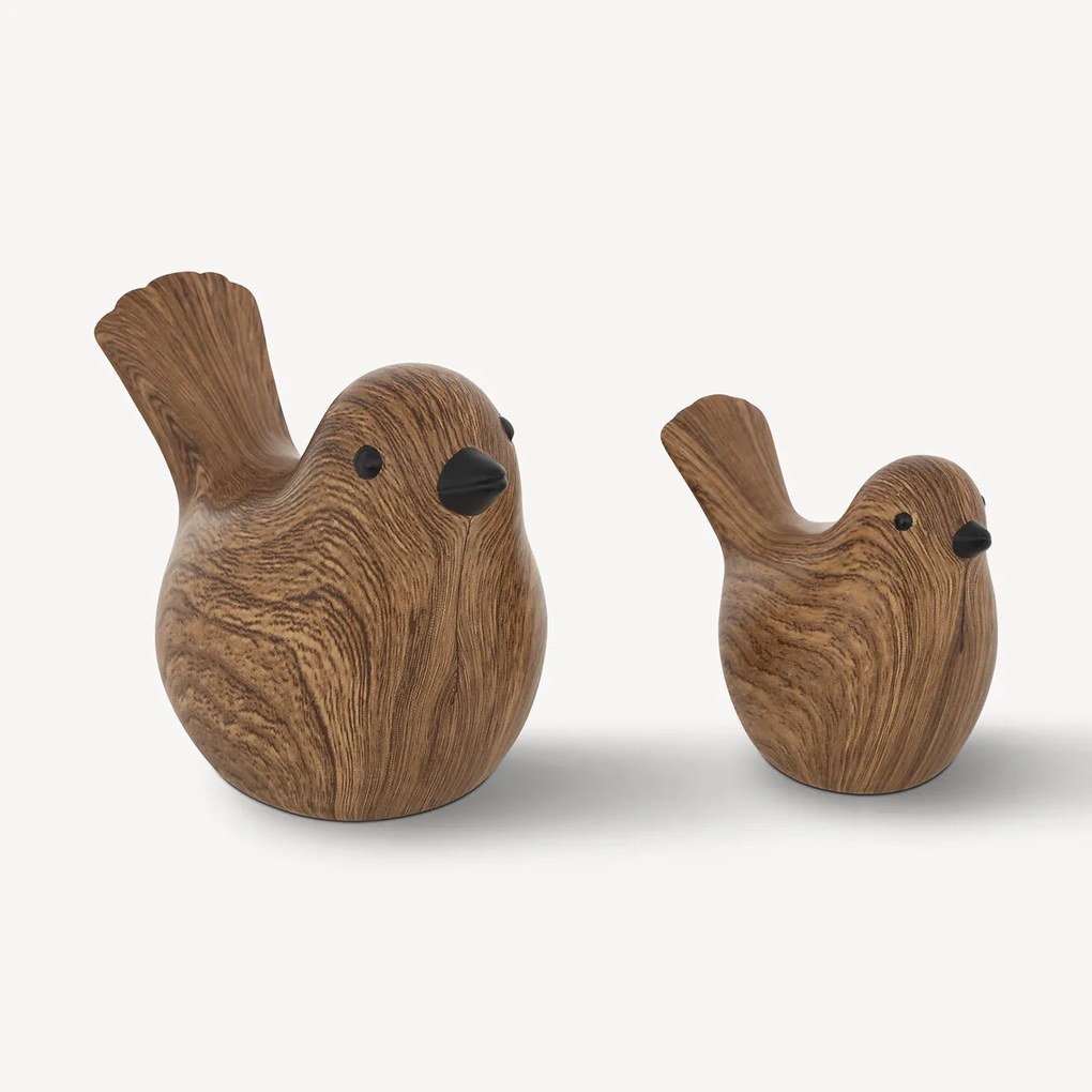 Ceramiczne ptaki dekoracyjne, 2 szt.