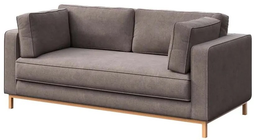 Jasnobrązowa aksamitna sofa 192 cm Celerio – Ame Yens