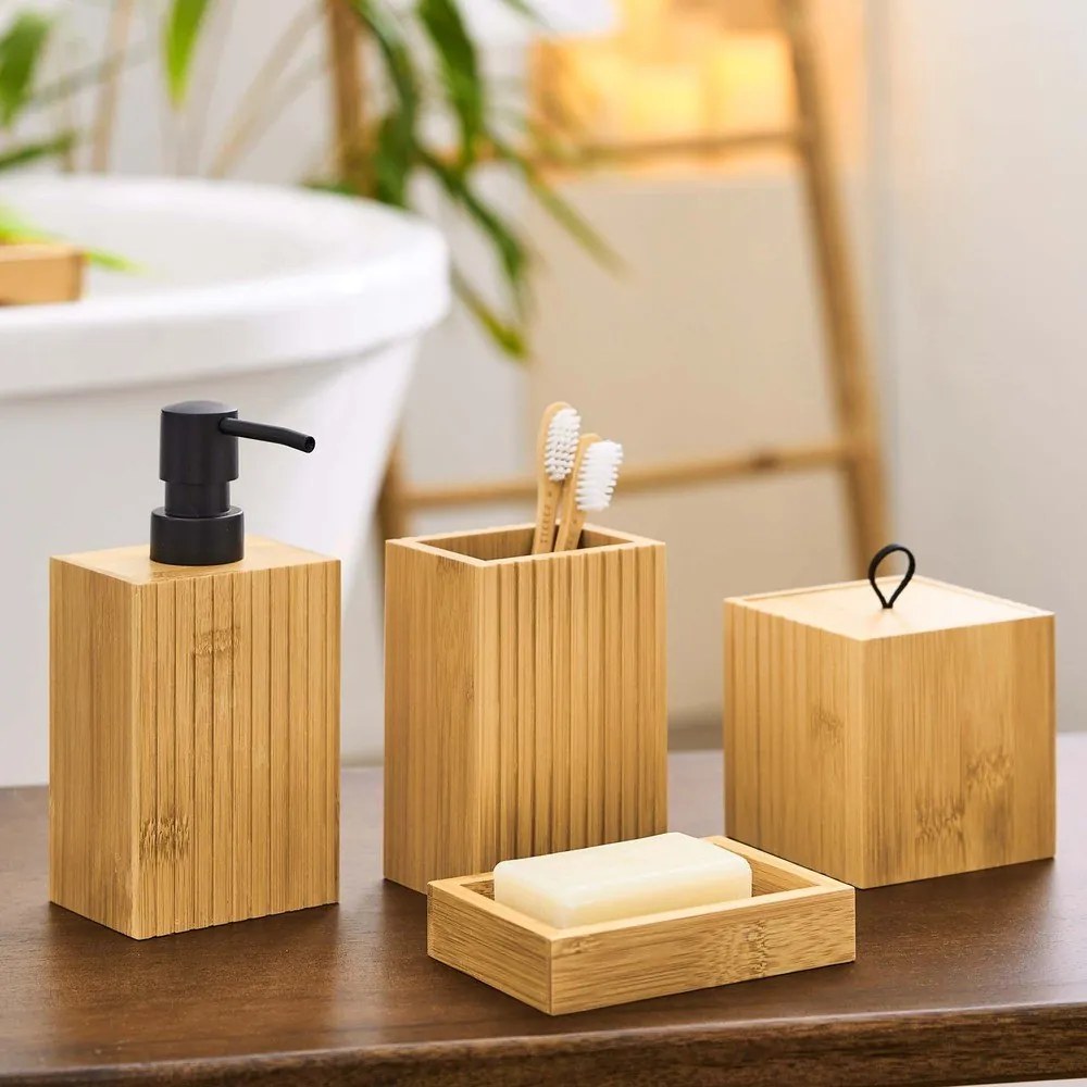 Bambusowa szczotka do WC w naturalnym kolorze Hanoi – douceur d'intérieur