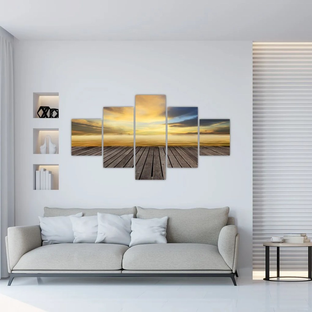 Obraz - Molo z widokiem (125x70 cm)