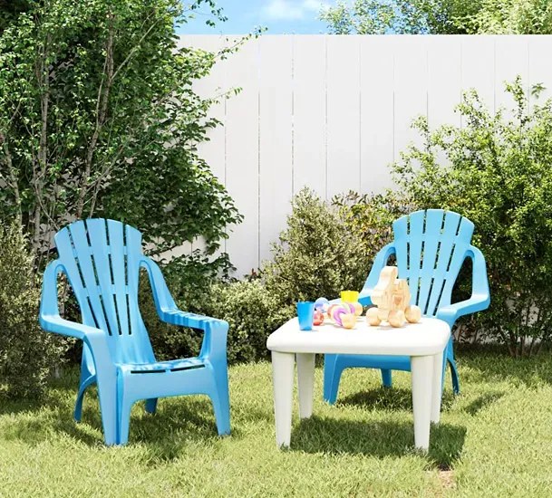 Niebieski komplet dwóch krzeseł dziecięcych B1-T56