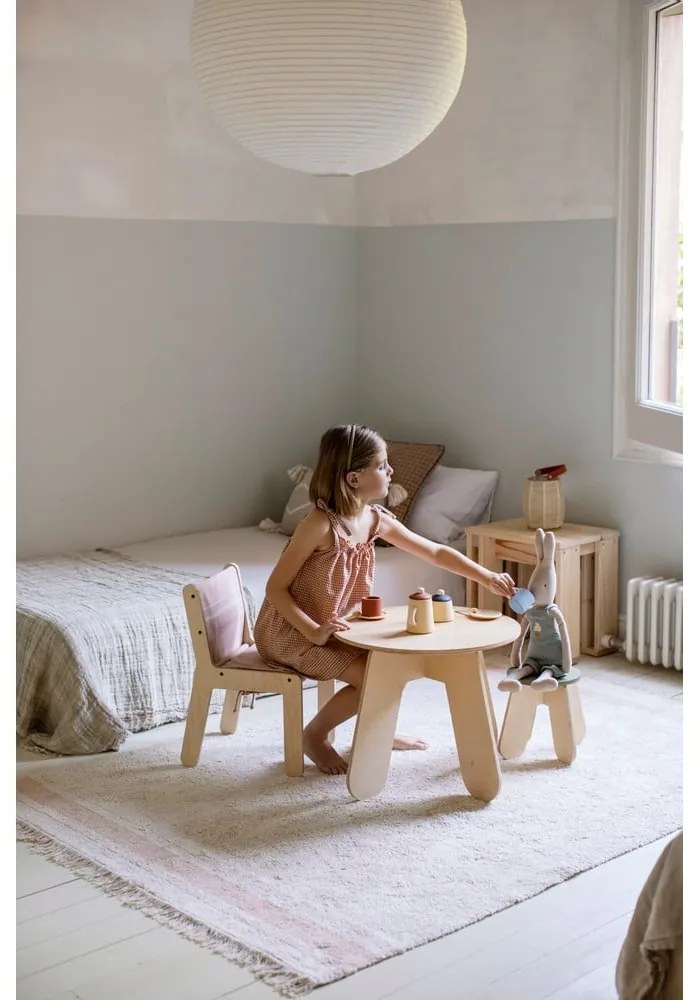 Różowo-kremowy bawełniany dywan tkany ręcznie odpowiedni do prania 90x130 cm Gastro Rose – Lorena Canals