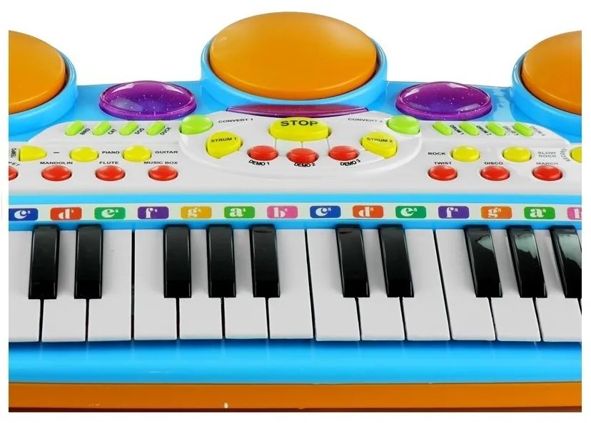 Organy pianinko keyboard perkusja stołek