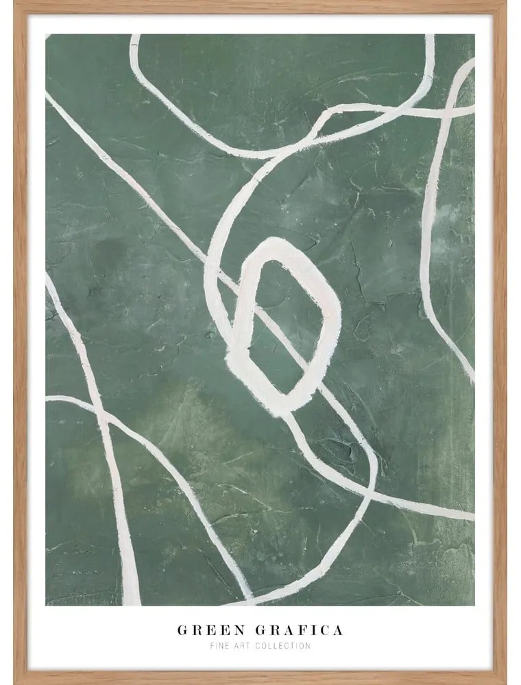 Obraz 52x72 cm Green Grafica – Malerifabrikken