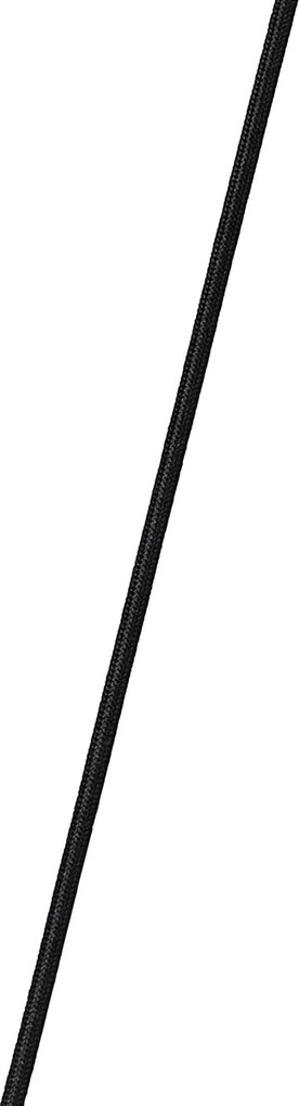 Inteligentna lampa wisząca czarna ze złotem i przydymionym szkłem owalna 5-punktowa z 5 żarówkami Wifi A60 - Zuzanna