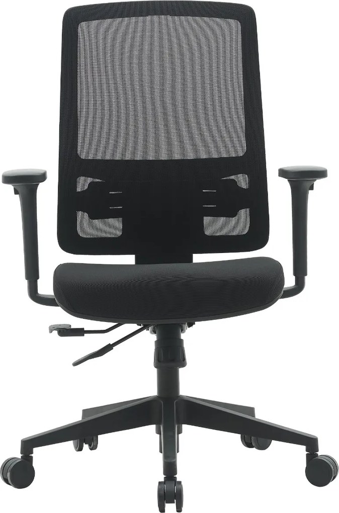 Fotel biurowy z oparciem siatkowym Popstar Mesh Lux, zgodny z normą BHP