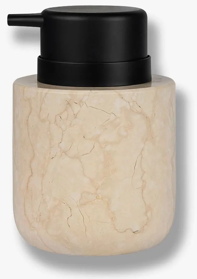 Kremowy marmurowy dozownik do mydła 200 ml Marble – Mette Ditmer Denmark