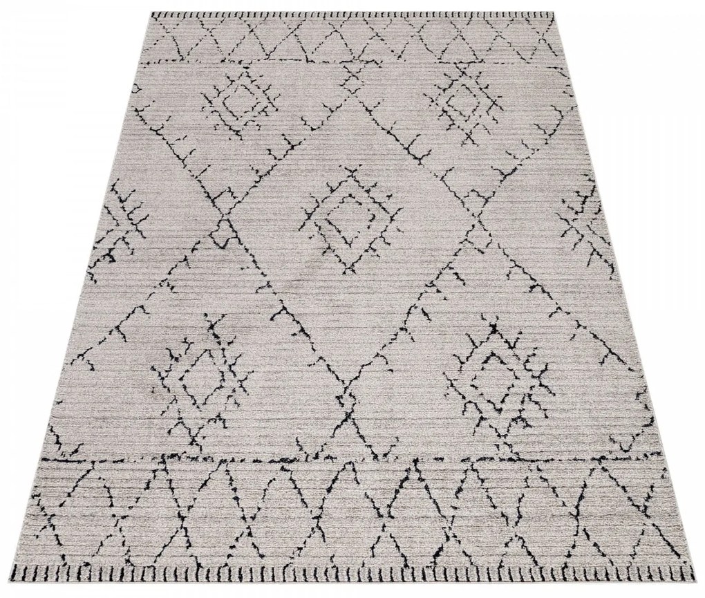 Dywan poliestrowy Berber beżowy 160 cm x 230 cm