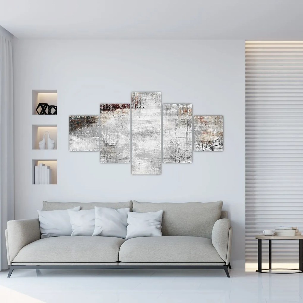 Obraz - Abstrakcyjne teksturowane płótno (125x70 cm)