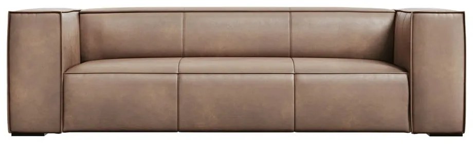 Jasnobrązowa skórzana sofa 227 cm Madame – Windsor &amp; Co Sofas