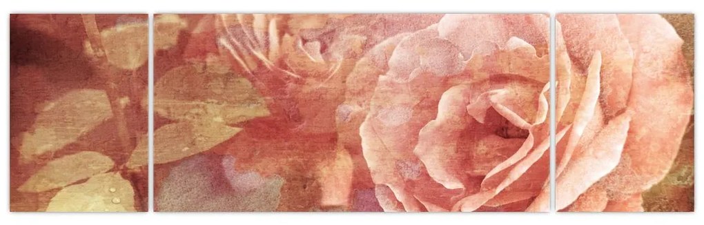 Obraz róż (170x50 cm)