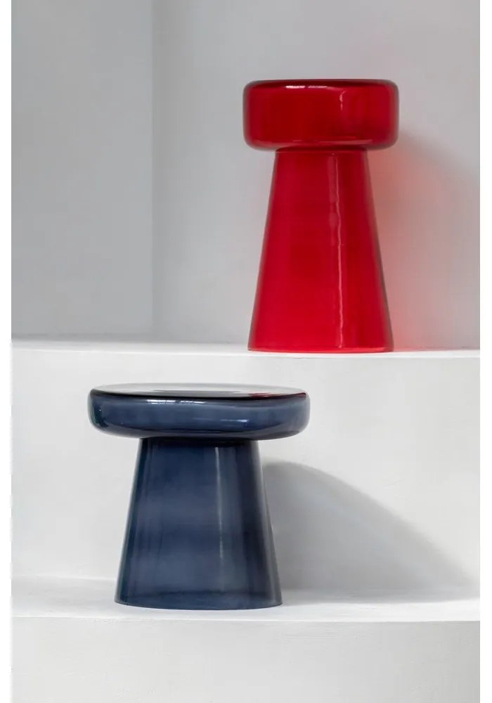 Szklany okrągły stolik ø 41 cm Simpleza – Leitmotiv