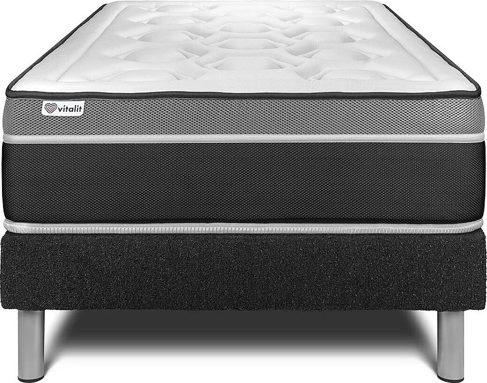 lózka z materacem VITAL CARE 120 x 190 cm Rama lózka Czarny