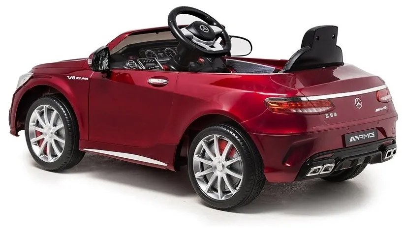 Auto na akumulator mercedes s63 czerwony lakierowany