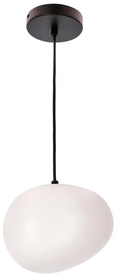 Czarno-biała lampa wisząca Stones – Candellux Lighting